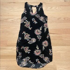 Old Navy Black and Pink Halter Mini Sundress